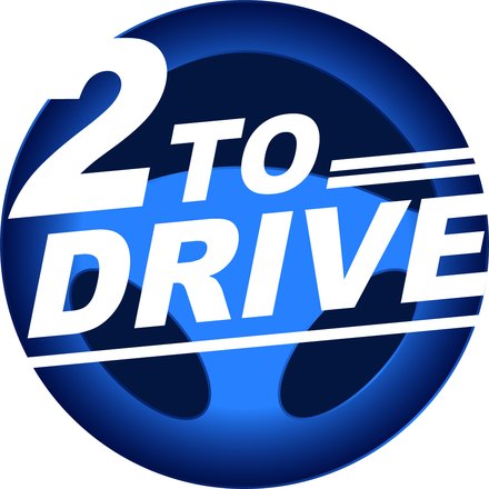 Logo van 2toDrive, begeleid autorijden vanaf 16,5 jaar